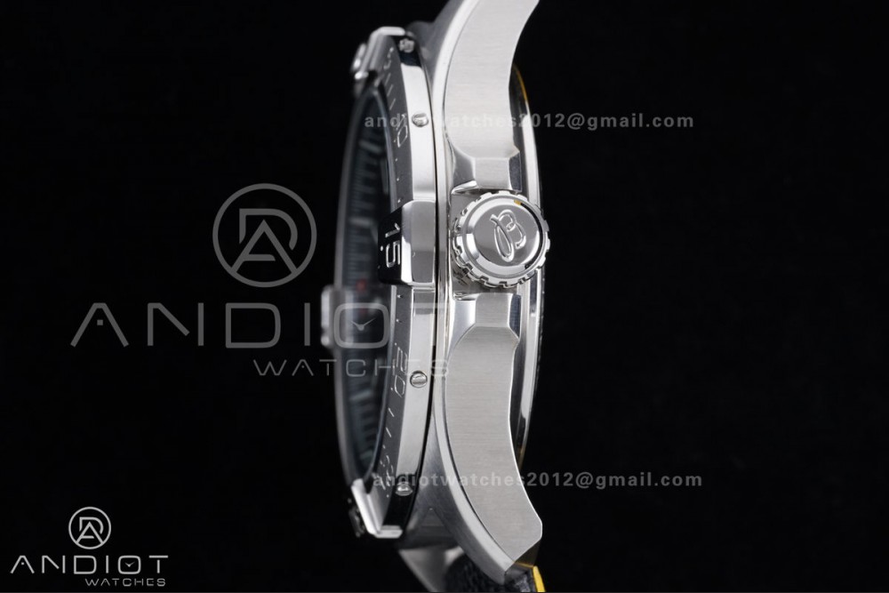 Avenger Chronometer 42mm SS BLSF 1:1 Best Edition Black Dial On Black Nylon Strap A2824 — photo 12