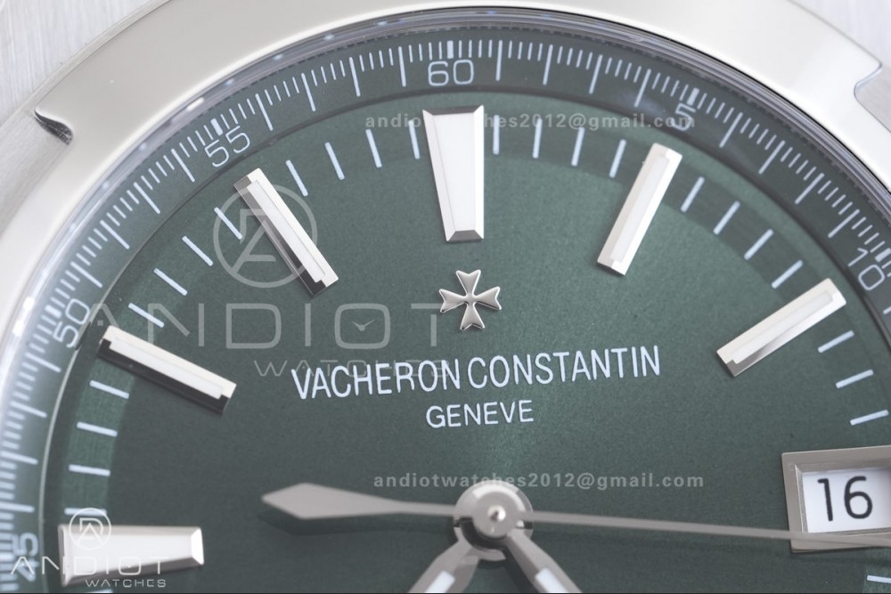 Overseas 4500V SS 8F 1:1 Best Edition Green Dial on SS Bracelet A5100 — photo 3