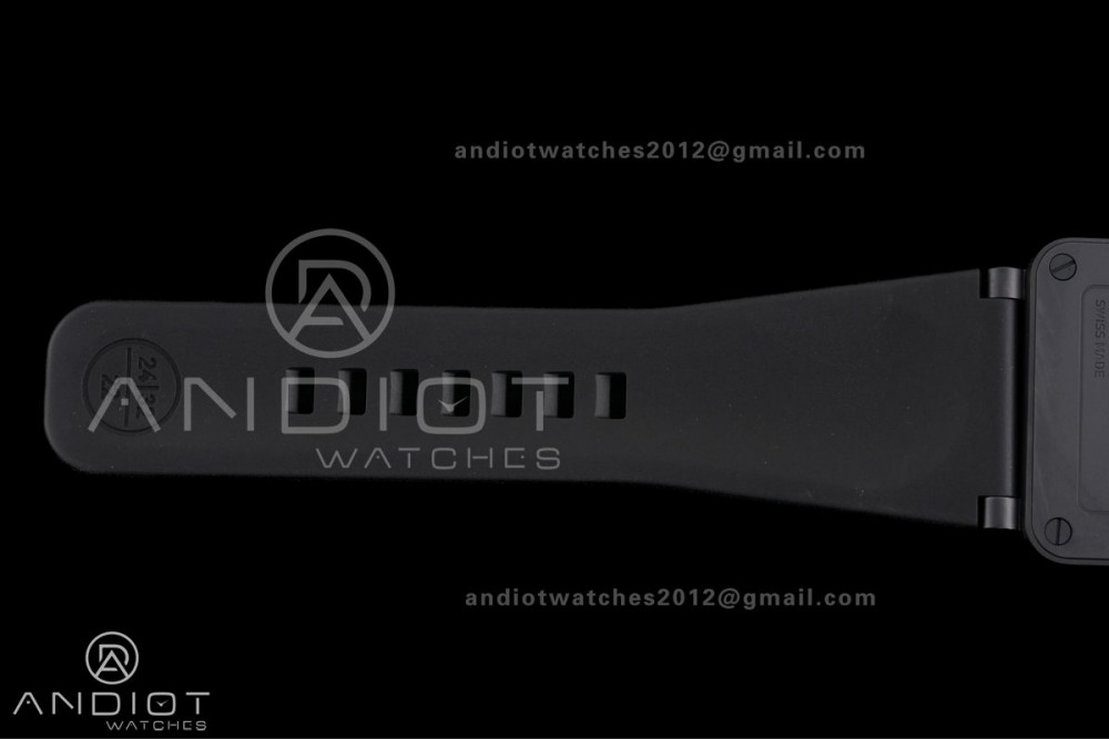 BR03 ASTRO Space Punk Black Ceramic M+F 1:1 Best Edition Aventurine Dial on Rubber Strap A2892 — photo 16