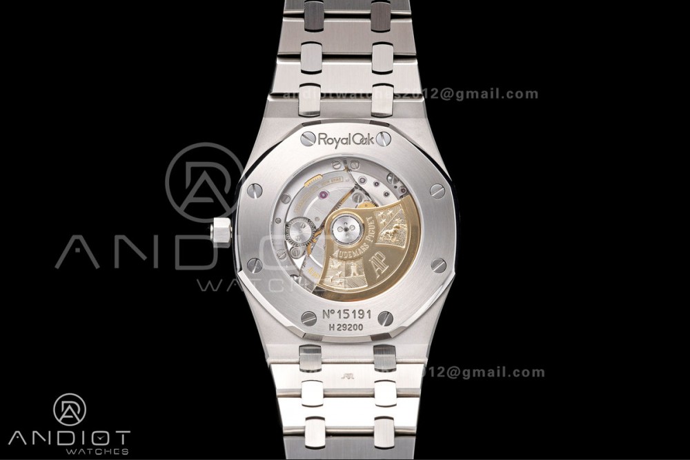 Royal Oak 39mm 15300 SS ZF 1:1 Best Edition White Textured Dial on SS Bracelet SA3120 Super Clone — photo 9