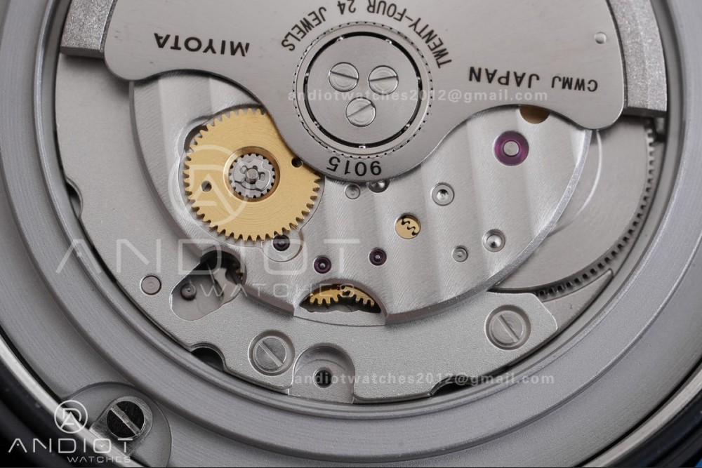 IWC Pilot 41 Top Gun Ceramic IW328107 M+F Best Edition on Blue Rubber Strap MIYOTA 9015 — photo 14