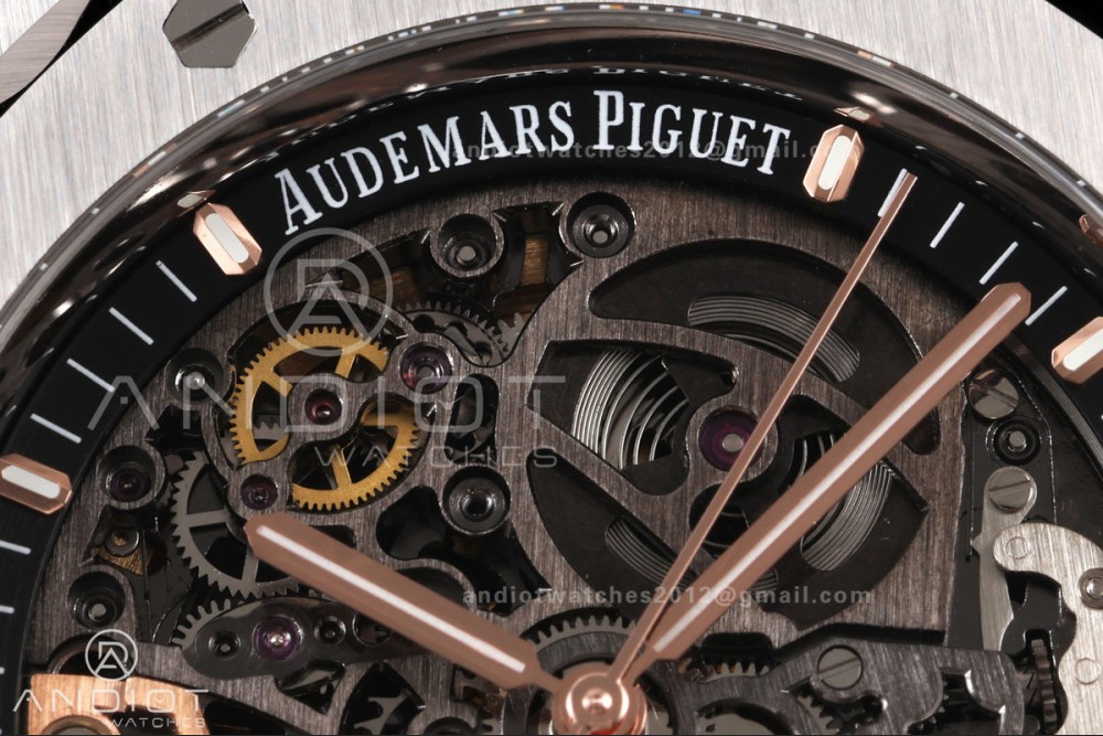 Royal Oak 41mm Openworked 15407 SS OCTA 1:1 Best Edition on SS Bracelet SA3132 V3 (Free Sprung) — photo 4