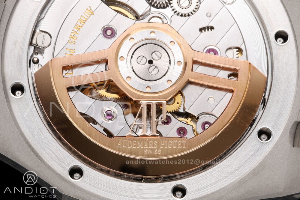 Royal Oak 15510 SS OCTA 1:1 Best Edition Blue Dial on SS Bracelet JH4302 Super Clone (Free Sprung) — photo 11
