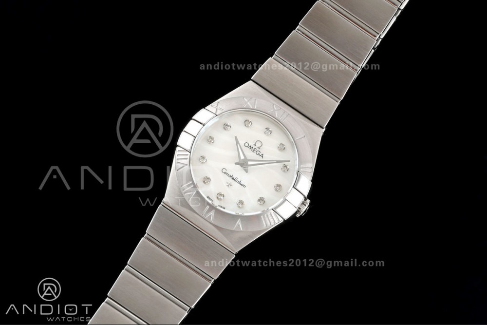 Constellation 28mm SS 8848F 1:1 Best Edition White MOP Textured Dial on SS Bracelet ETA Quartz — photo 2