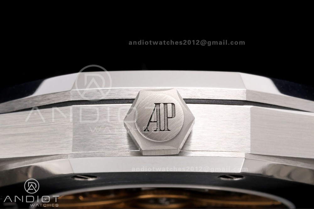 Royal Oak 41mm Openworked 15407 SS OCTA 1:1 Best Edition on SS Bracelet SA3132 V3 (Free Sprung) — photo 7