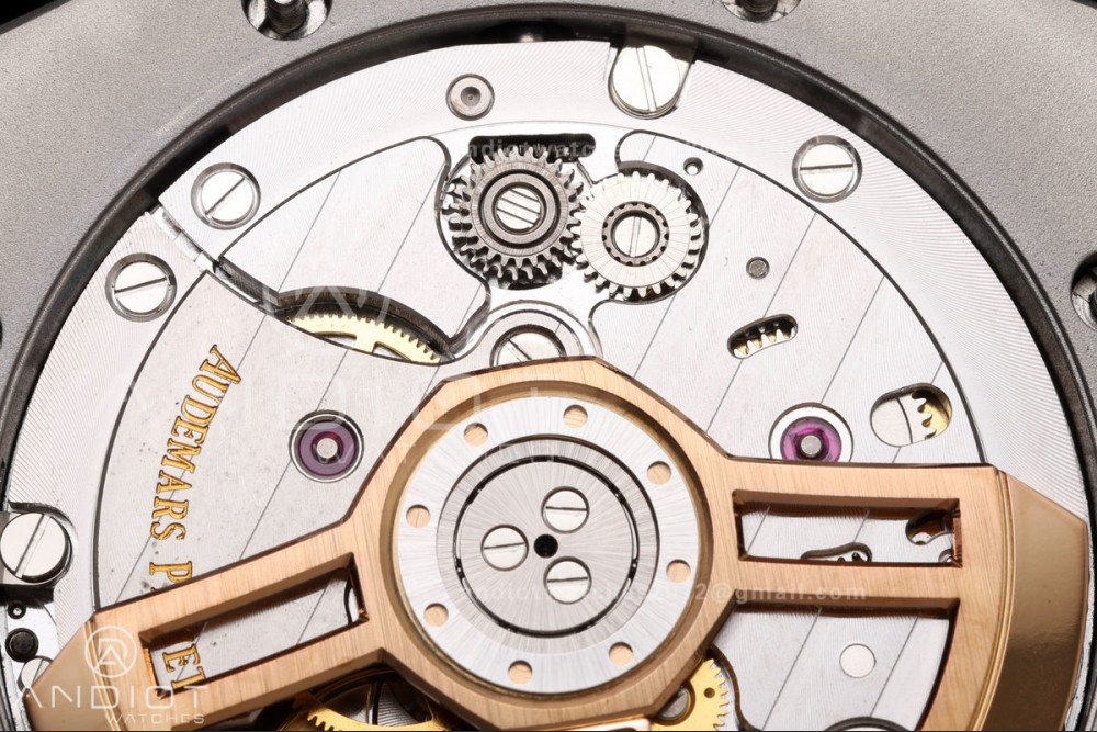 Royal Oak 15500 SS OCTA 1:1 Best Edition Blue Dial on Black Rubber Strap JH4302 Super Clone (Free Sprung) — photo 13