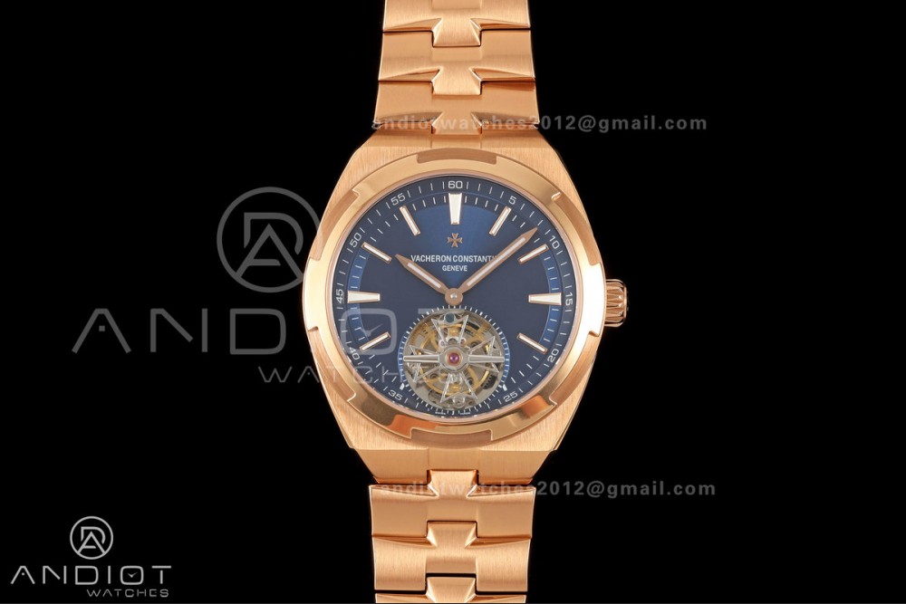 Overseas Tourbillon RG ANTF Best Edition Blue Dial on RG Bracelet — photo 3
