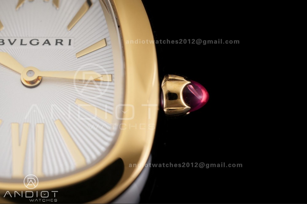 Serpenti 35mm SS/YG BVF 1:1 Best Edition Silver Dial on SS/YG Bracelet Ronda Quartz — photo 6