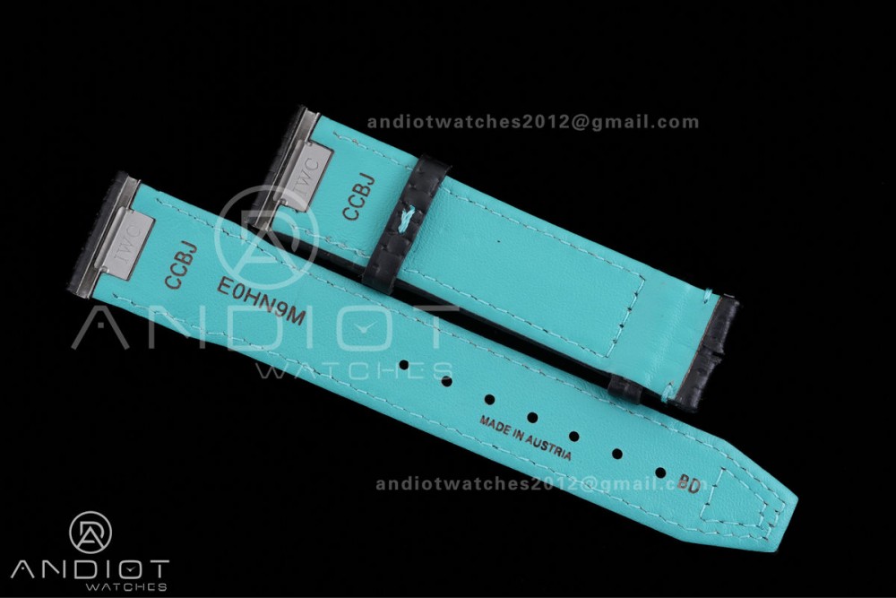 IWC Pilot 41 Top Gun Ceramic IW328107 M+F Best Edition on Blue Rubber Strap MIYOTA 9015 — photo 25