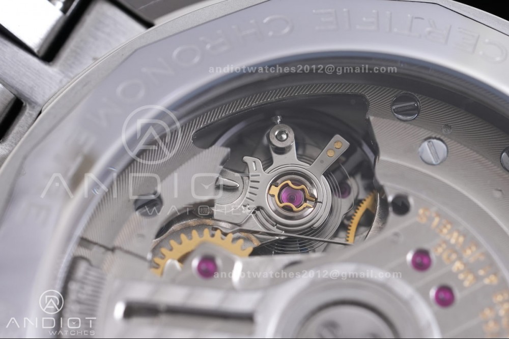 Navitimer B01 SS 43mm BLS 1:1 Best Edition Light Dial White Subdial on SS Bracelet A7750 — photo 7