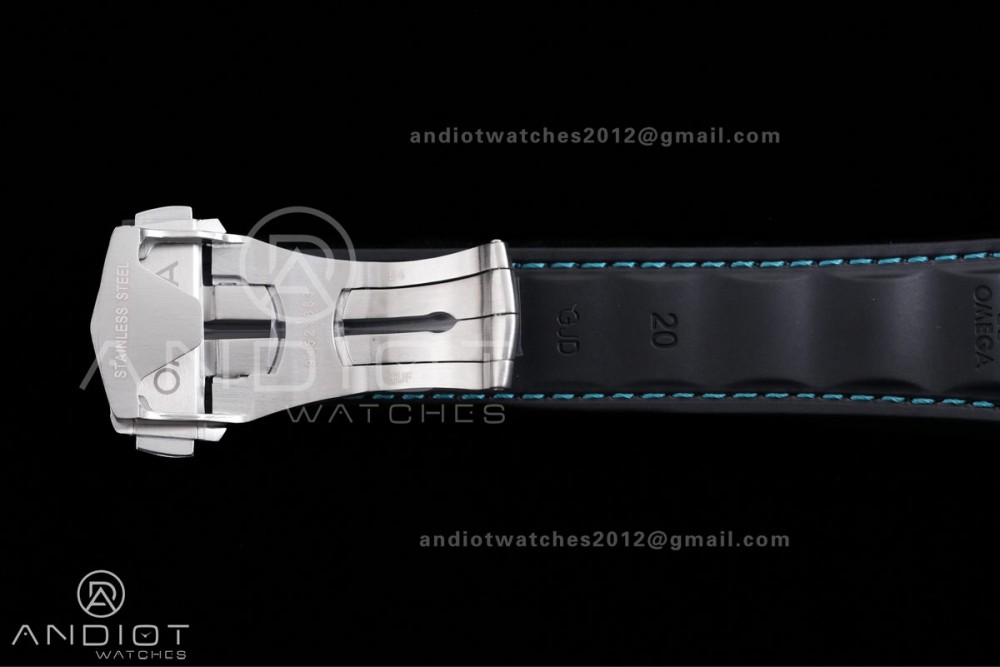 Aqua Terra 150M 41mm SS VSF 1:1 Best Edition Turquoise Dial On Black Rubber Strap Super Clone A8900 — photo 16