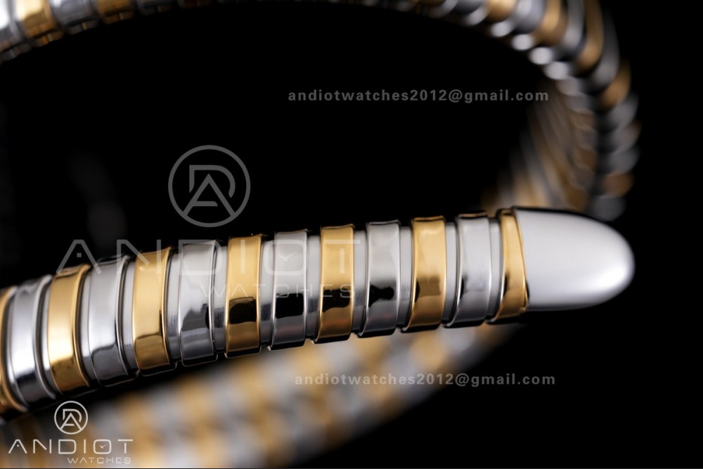 Serpenti 35mm SS/YG BVF 1:1 Best Edition Silver Dial on SS/YG Bracelet Ronda Quartz — photo 14