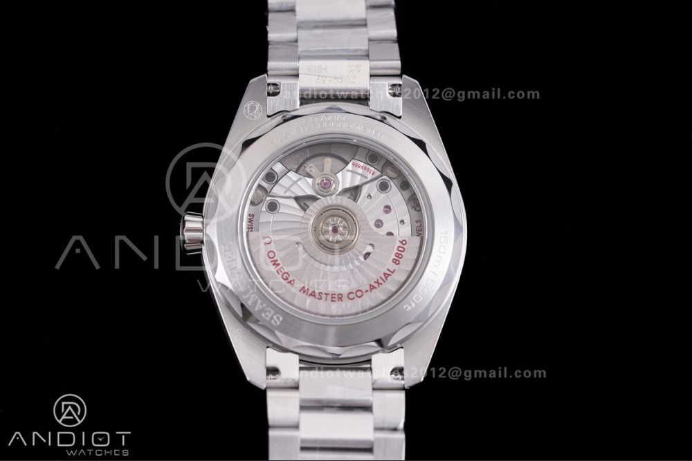 Aqua Terra 150M Master 38mm SS VSF Rail Master 1:1 Best Edition Gray Ombre Dial On SS Bracelet Super Clone A8800 — photo 5