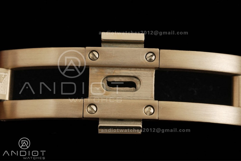 Royal Oak 23mm YG MF 1:1 Best Edition White Dial Diamond Bezel on YG Bracelet Quartz — photo 18